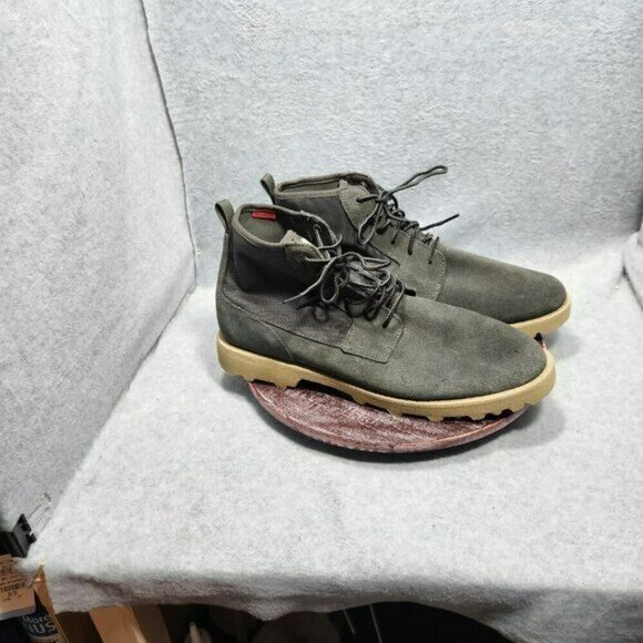 Sorel Caribou Chukka Boots Waterproof Gray Suede Men's Size 14 - Picture 5 of 12